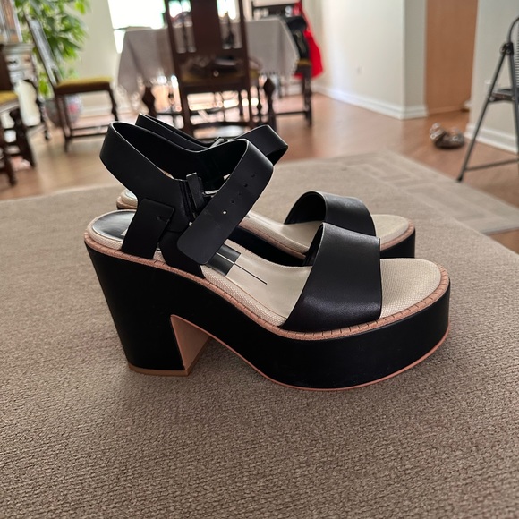 Dolce Vita platform sandals size 6, black, never worn - Picture 3 of 6
